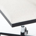 Alexa Desk Chair-Brushed Ebony/Savile Flax Furniture