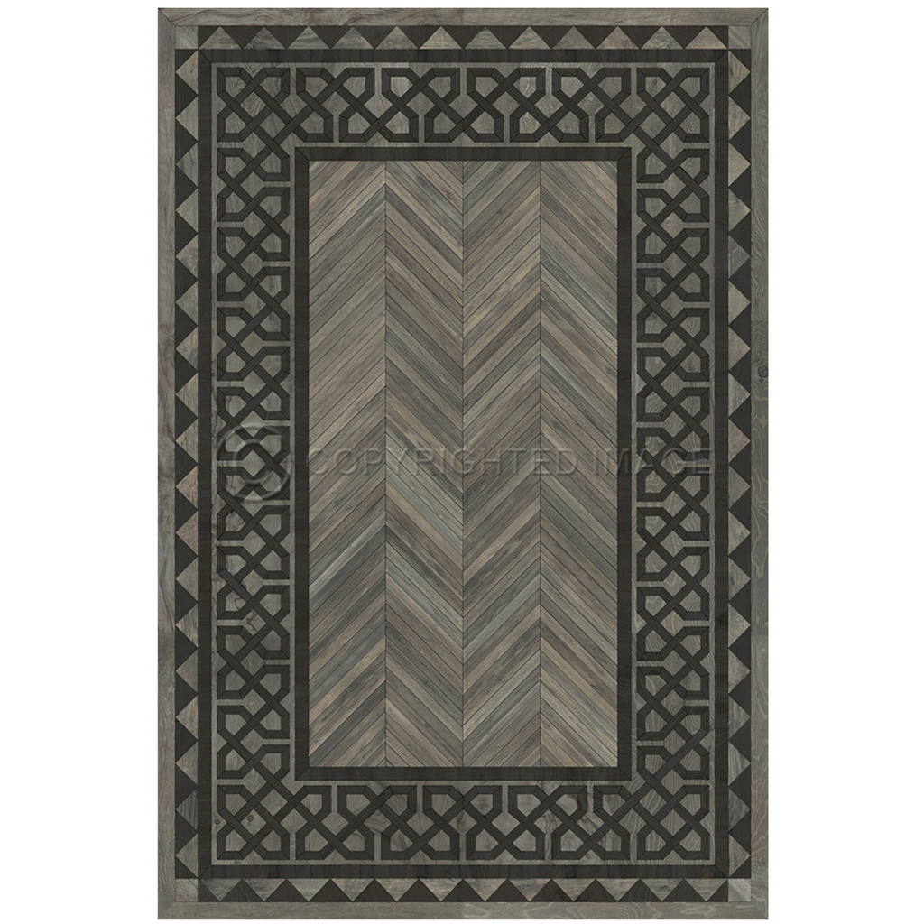 Artisanry University "Columbia" Vinyl Floorcloth Vinyl Floorcloths