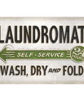 "Laundromat" Vinyl Floorcloth Vinyl Floorcloths