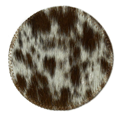 Natural Cowhide Coaster Beverage Gifts for Guys