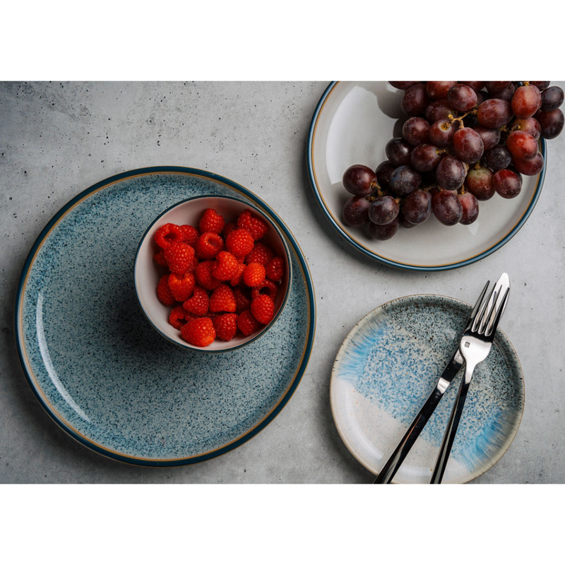 Denby Studio Grey Coupe Plates Perfect For Dishes With More Liquid