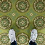 Pattern 43 "Dharma" Vinyl Floorcloth