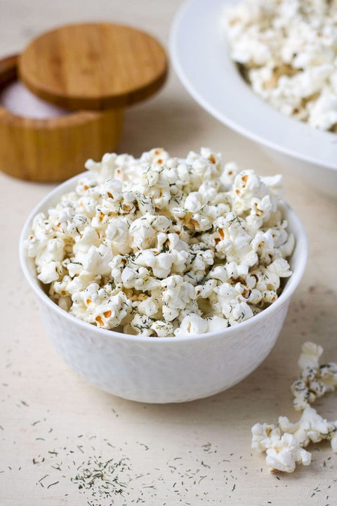Dill Pickle Popcorn Seasoning + Tangy Salty Snack