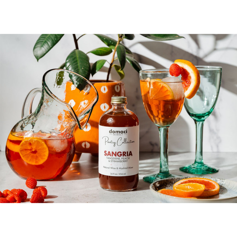 Domaci Market Pantry Collection Sangria Mix + Recycled Glass Sangria Pitcher