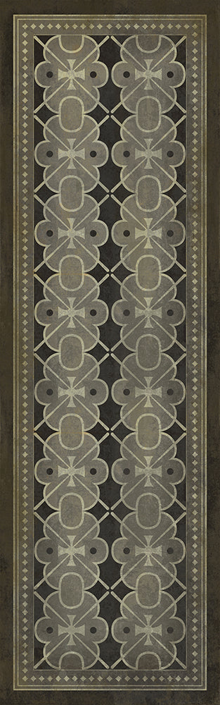 Pattern 05 "Dorian Gray" Vinyl Floorcloth