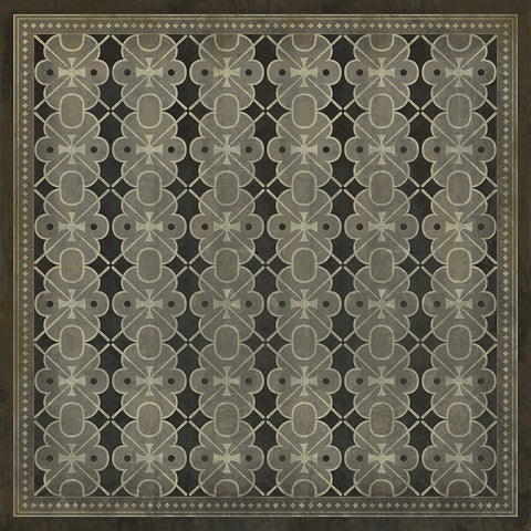 Pattern 05 "Dorian Gray" Vinyl Floorcloth - Spicher & Co.