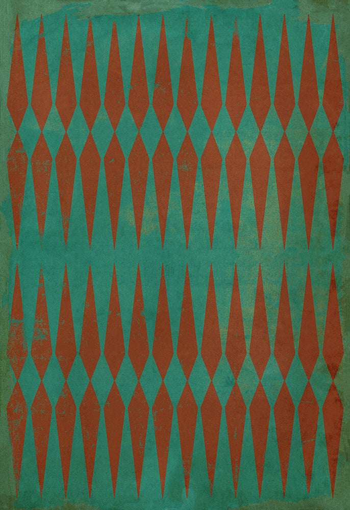 Lehigh Valley Furniture Flooring Vinyl Floorcloth Vintage Backgammon Tile Pet Safe Kid Friendly Rug Outdoor