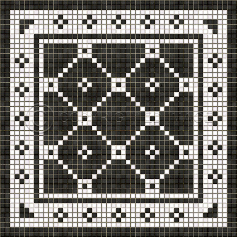 Lehigh Valley Furniture Flooring Vinyl Floorcloth Vintage Mosaic Tile Pet Safe Kid Friendly Rug Outdoor