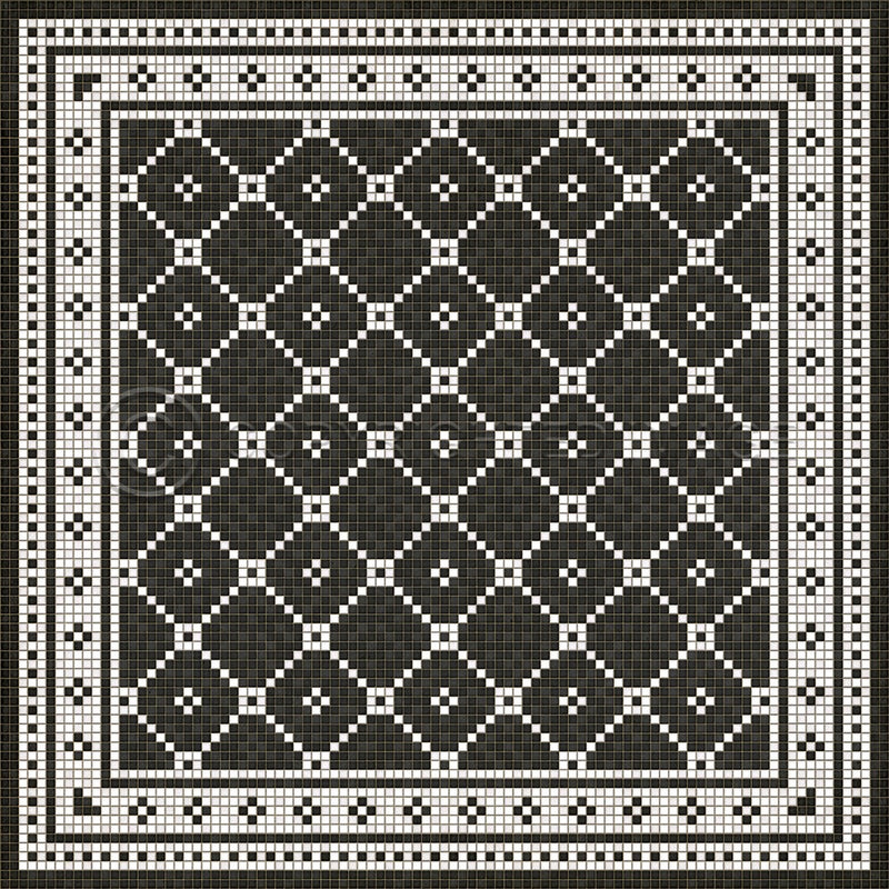 Lehigh Valley Furniture Flooring Vinyl Floorcloth Vintage Mosaic Tile Pet Safe Kid Friendly Rug Outdoor