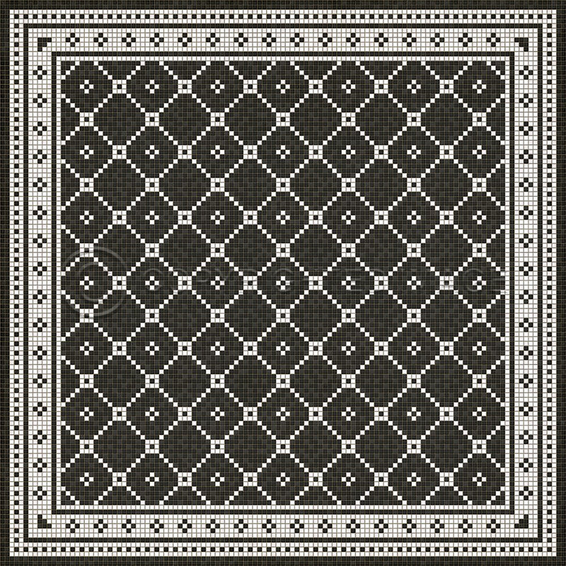 Lehigh Valley Furniture Flooring Vinyl Floorcloth Vintage Mosaic Tile Pet Safe Kid Friendly Rug Outdoor