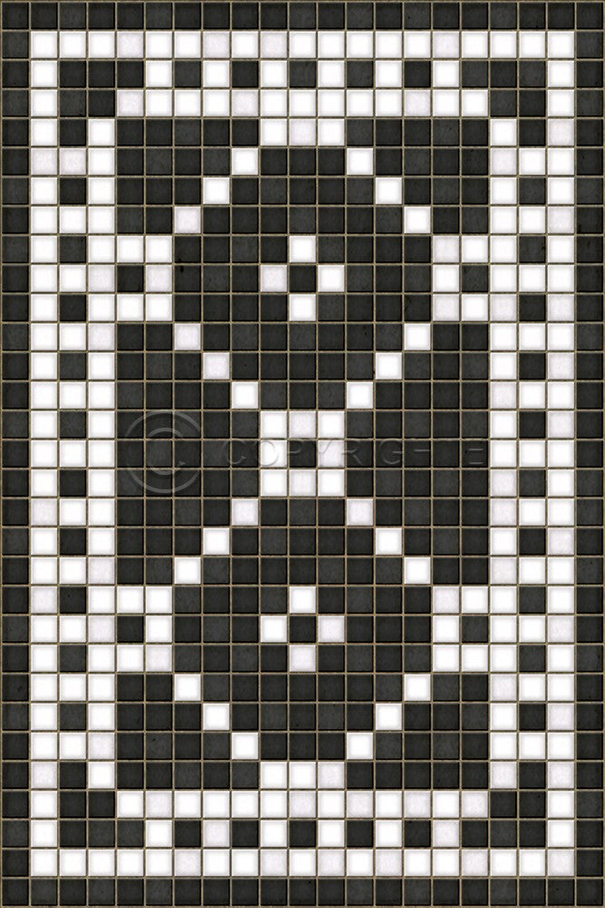 Lehigh Valley Furniture Flooring Vinyl Floorcloth Vintage Mosaic Tile Pet Safe Kid Friendly Rug Outdoor