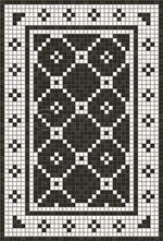 Lehigh Valley Furniture Flooring Vinyl Floorcloth Vintage Mosaic Tile Pet Safe Kid Friendly Rug Outdoor