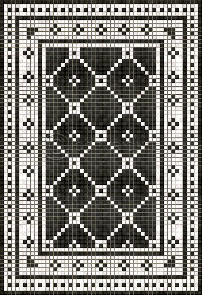 Lehigh Valley Furniture Flooring Vinyl Floorcloth Vintage Mosaic Tile Pet Safe Kid Friendly Rug Outdoor