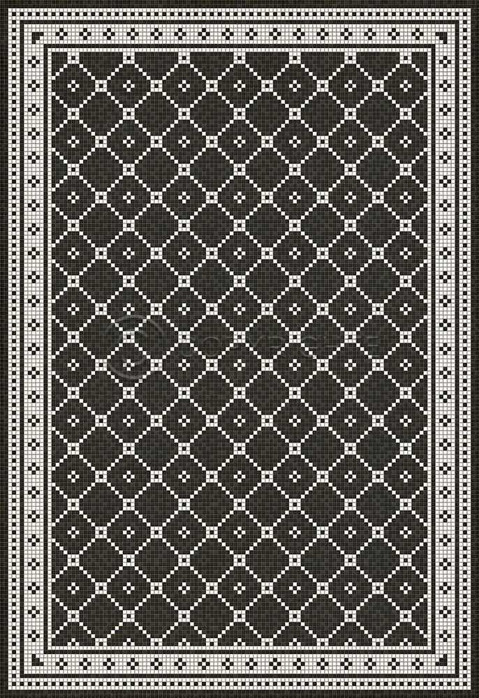 Lehigh Valley Furniture Flooring Vinyl Floorcloth Vintage Mosaic Tile Pet Safe Kid Friendly Rug Outdoor
