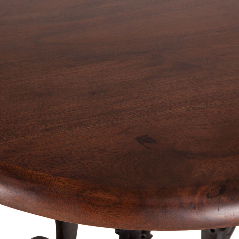 Hoover Mason Walnut Crank Side Table