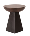 Jaipur Two Tone Round Accent Table