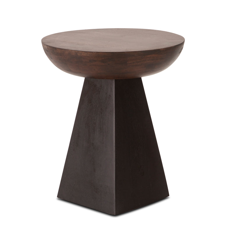 Jaipur Two Tone Round Accent Table