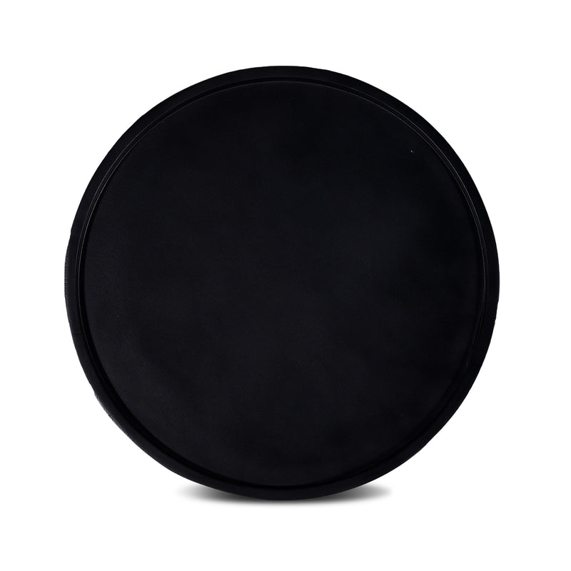 Jaipur Black Round Accent Table Top Detail