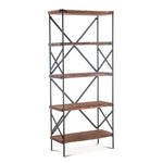 Organic Forge Live-Edge Tall Bookshelf