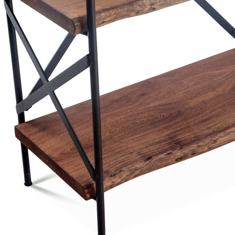 Organic Forge Live-Edge Tall Bookshelf