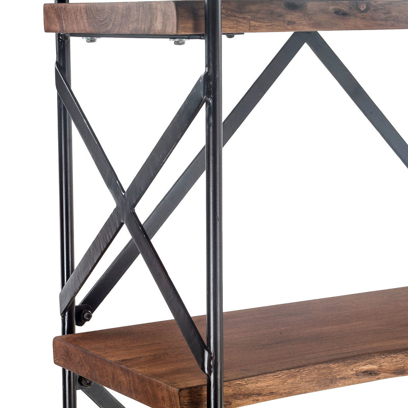 Organic Forge Live-Edge Tall Bookshelf
