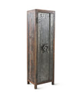 Steampunk Reclaimed Wood Industrial Tall Chest