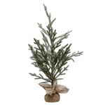 Faux Pine Tree in Burlap Wrapped Base, 35" H
