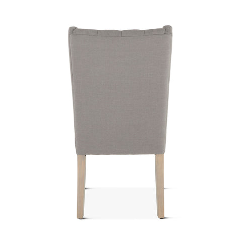 Lara Dining Chair Warm Gray with Napoleon Legs