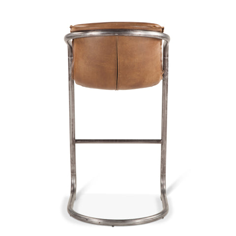 Nisky Leather Bar Chair - Berham Chestnut