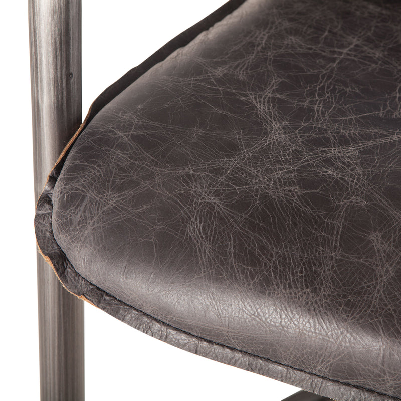 Nisky Leather Counter Chair