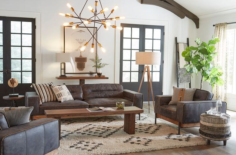 Modern Masculine Living Room Design Inspo
