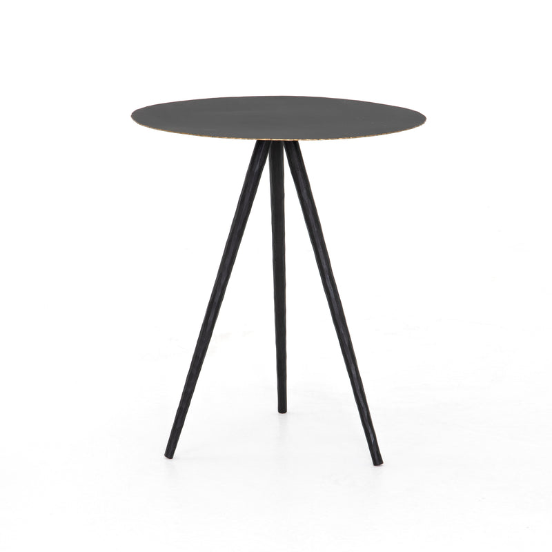 Trula End Table, Rubbed Black