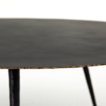 Trula Round Coffee Table, Rubbed Black