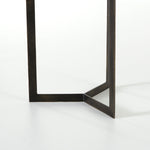 Kiva End Table-Polished White Marble