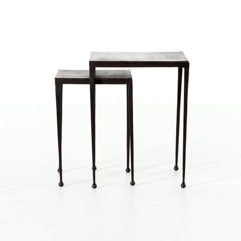 Dalston Nesting End Tables-Antique Rust