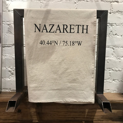 Nazareth Coordinates Tea Towel