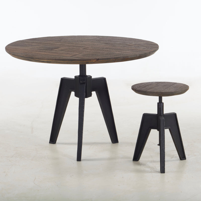 Carnegie Adjustable Stool - Bandsaw Teak