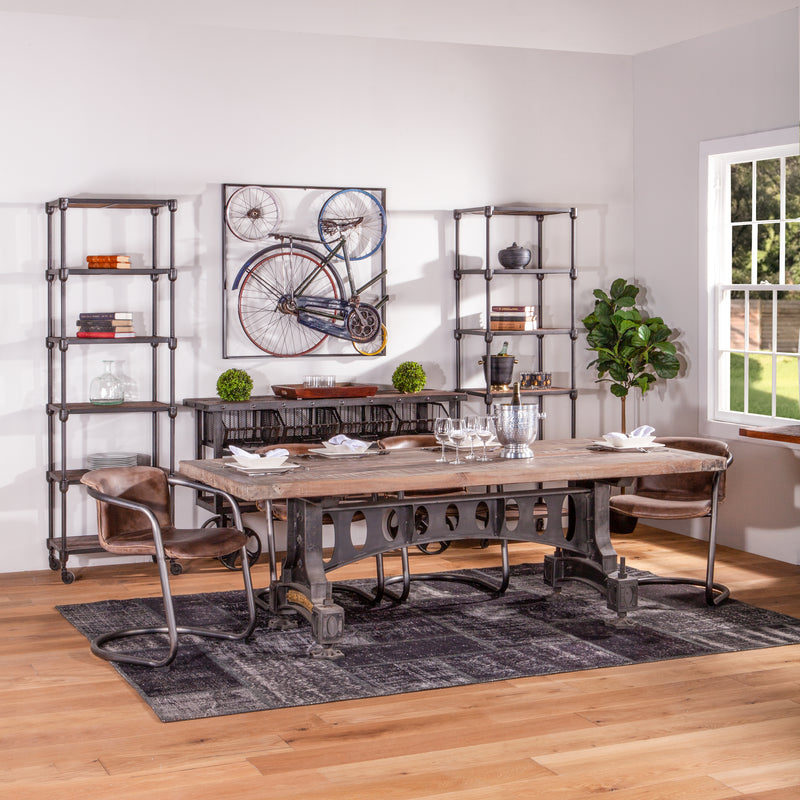 Hoover Mason Rolling Tall Bookshelf