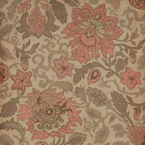 Pattern 71 "Kyoto" Vinyl Floorcloth