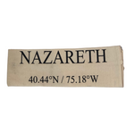 Nazareth Coordinates Tea Towel