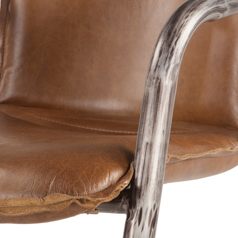 Nisky Leather Bar Chair