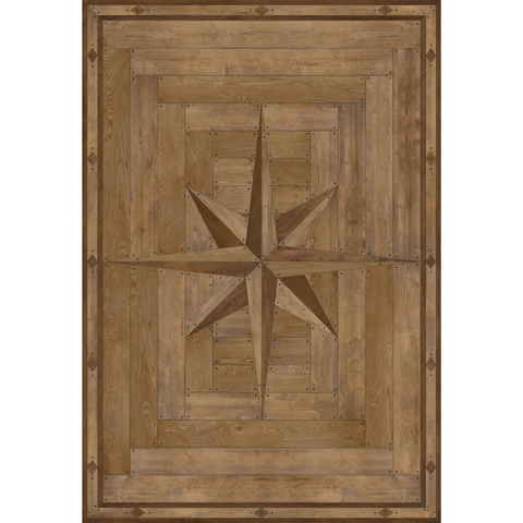 Williamsburg 18th-Century Joinery "Woodworking" Vinyl Floorcloth