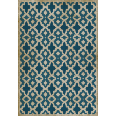 Pattern 31 "The Blue Mosque" Vinyl Floorcloth