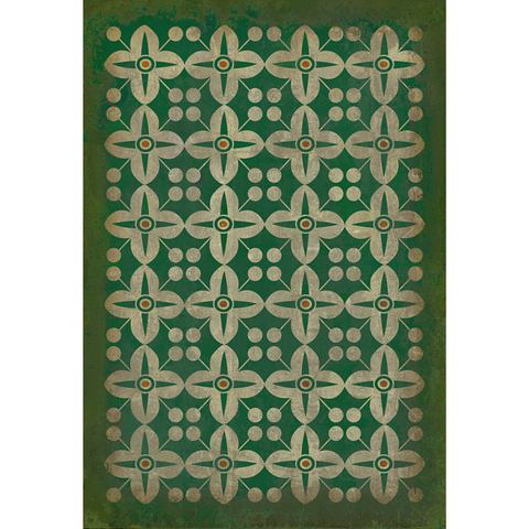 Pattern 03 "Emerald City" Vinyl Floorcloth