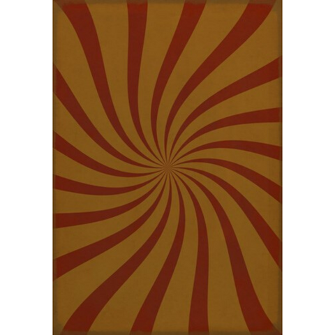 Pattern 59 "Solar Flare" Vinyl Floorcloth