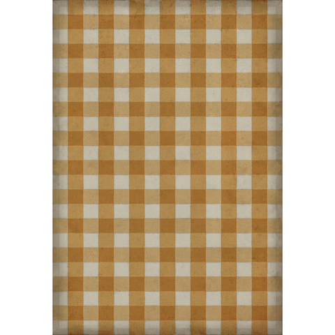 Williamsburg "Gingham Canvas- Yellow" Floor Cloth
