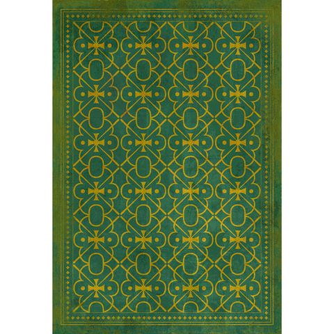 Pattern 05 "Mr Green" Vinyl Floorcloth