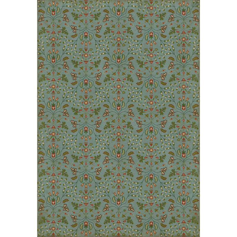 Williamsburg Franklin "Polly Baker" Vinyl Floorcloth