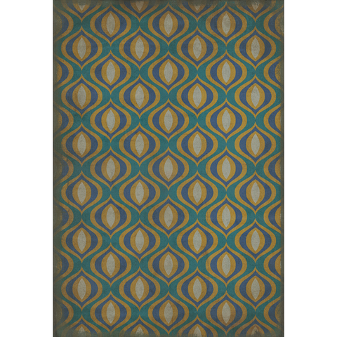 Pattern 15 "Atlantis" Vinyl Floorcloth