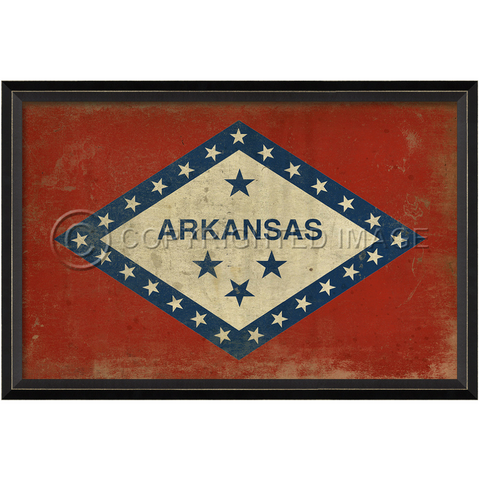Arkansas State Flag Wall Art Wall Art
